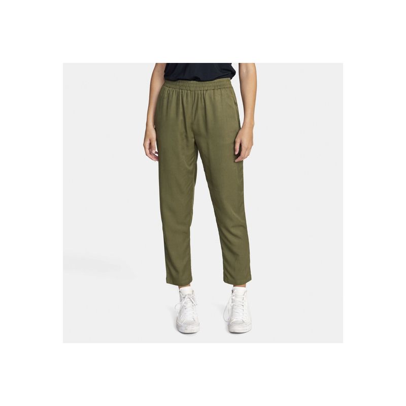 RVCA - Pantalón Mujer New Yume Pant J Ndpt Verde RVCA