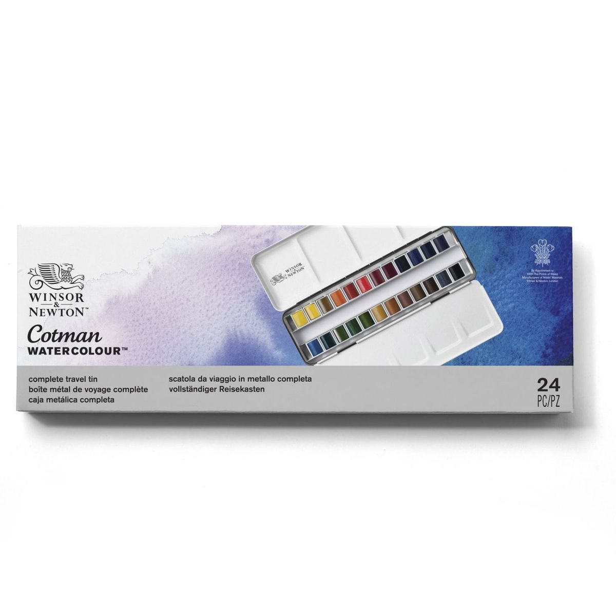 WINSOR AND NEWTON - Set Acuarelas Cotman Winsor & Newton 24 Medio Godet
