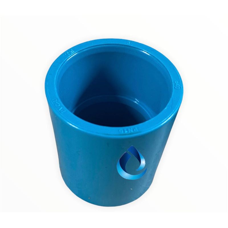GENERICO - Copla Pvc 63 Mm X 2 Pulgadas - Hidráulico - Pack 5 Unidades