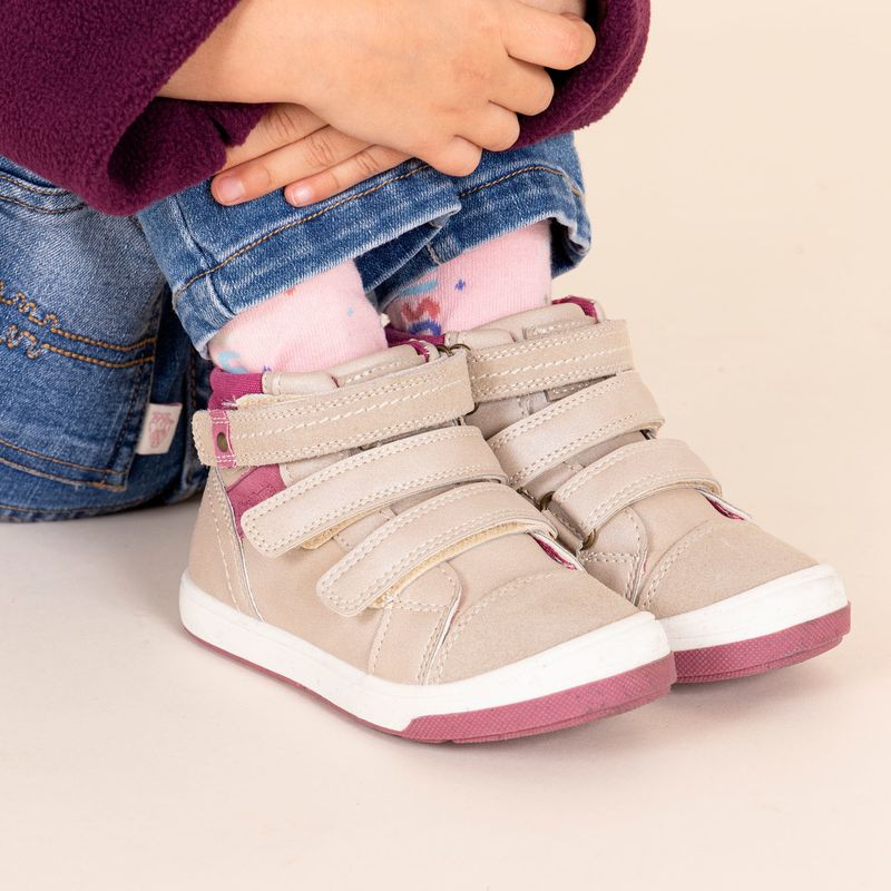 HUSH PUPPIES - Botín Niña New Ohio Beige HUSH PUPPIES