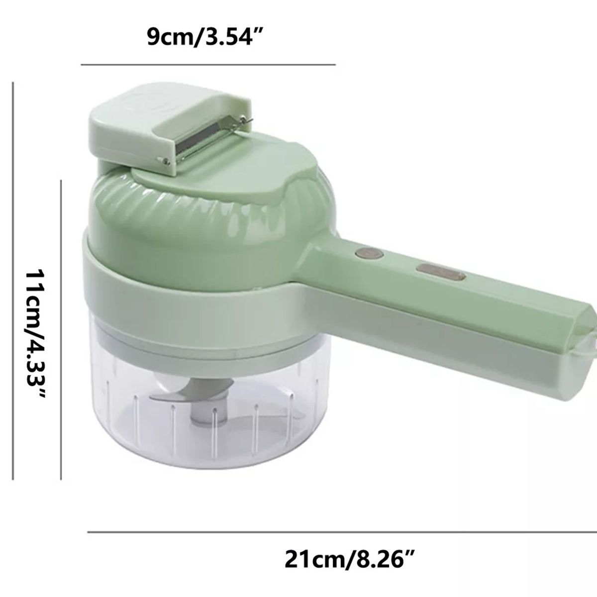 GENERICO - Juego Picador Verduras Electrico Inalambrico Portatil 4 En 1..