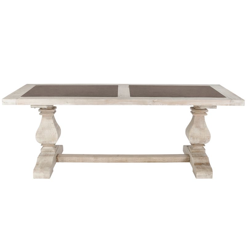 MEYA MUEBLES - Mesa de Comedor Lamma de madera y marmol 78x220x95