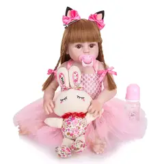 TIOZONEY - Muñeca bebe reborn vinilo de silicona juguetes.