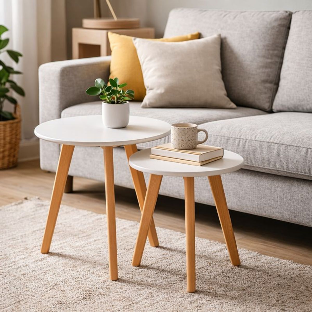 WHITE MARKET - Set de mesas Orlando