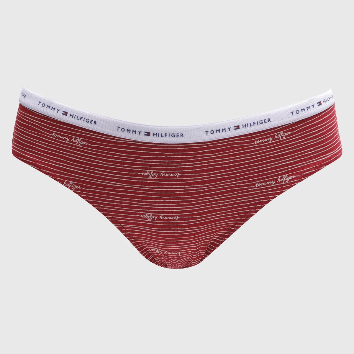 TOMMY HILFIGER - Bikini Essential Con Logo Rojo Tommy Hilfiger