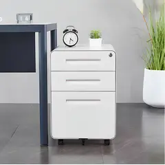 GENERICO - Gabinete Cajonera Moderna Para Oficina Standing Desk Blanco