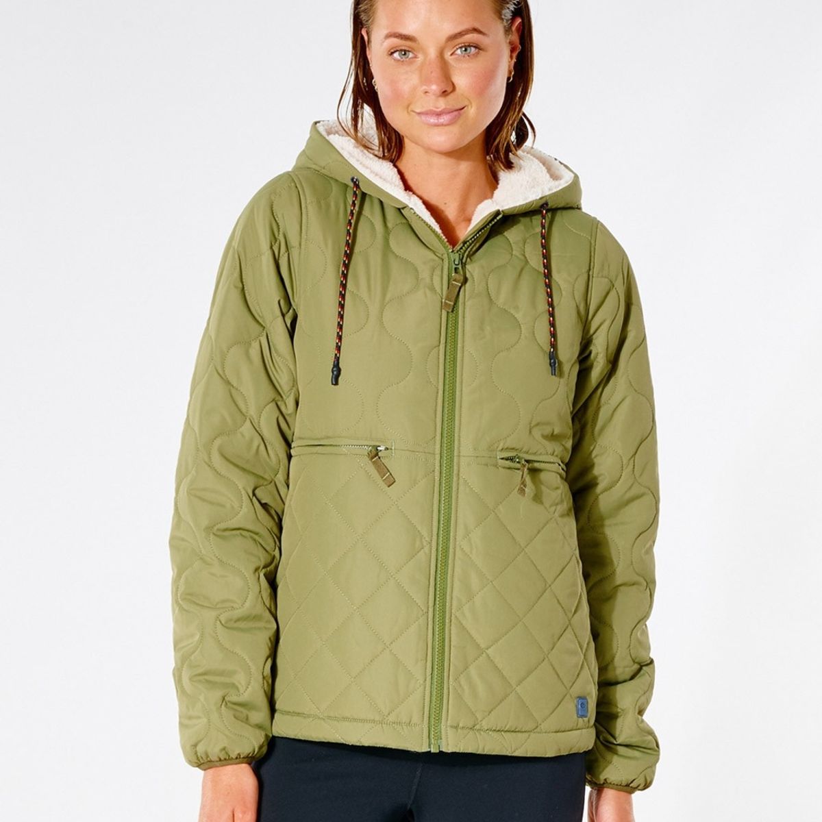 RIP CURL - Jacket ANTI-SERIES ANOETA QUILTED Mujer Verde Rip Curl RIP CURL