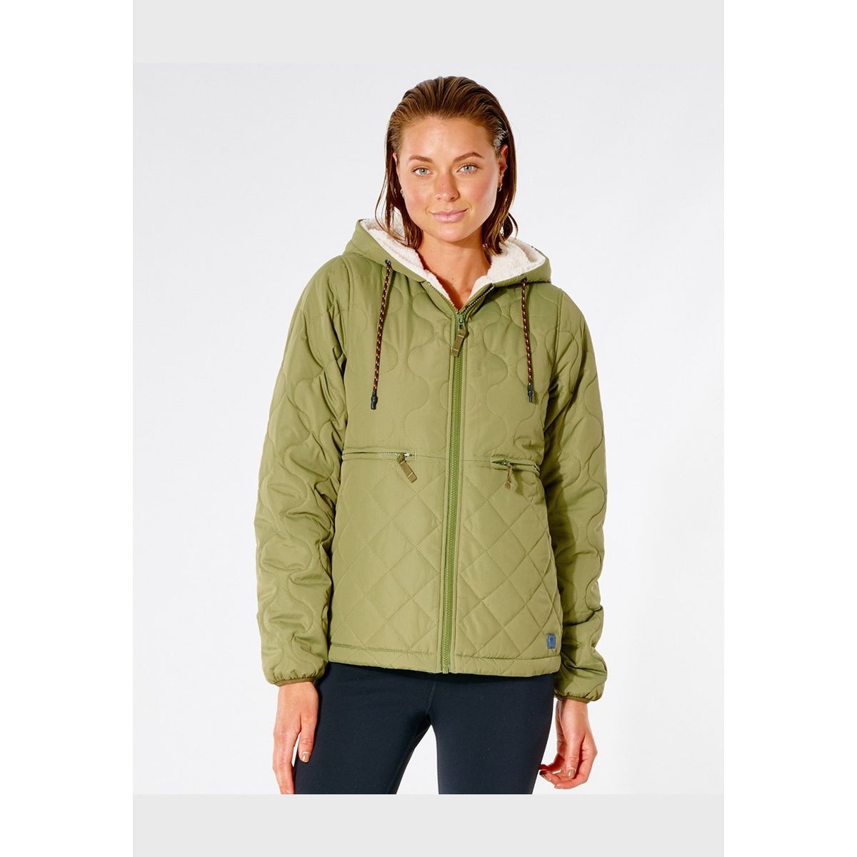 RIP CURL - Jacket ANTI-SERIES ANOETA QUILTED Mujer Verde Rip Curl RIP CURL