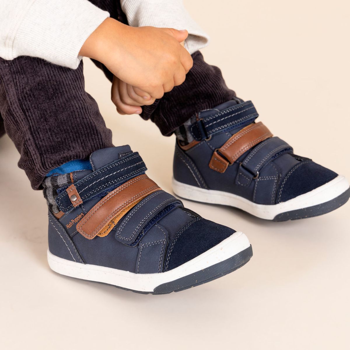 HUSH PUPPIES - Botín Niño New Ohio Azul HUSH PUPPIES