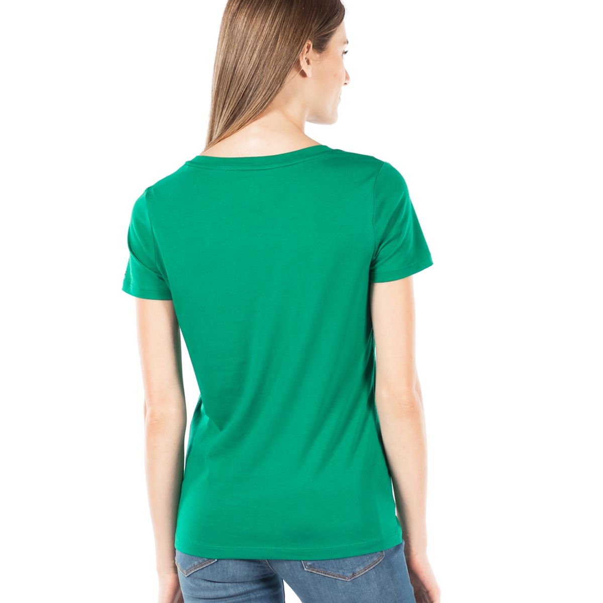 TOMMY HILFIGER - Polera Essential Bling Logo Verde Tommy Hilfiger