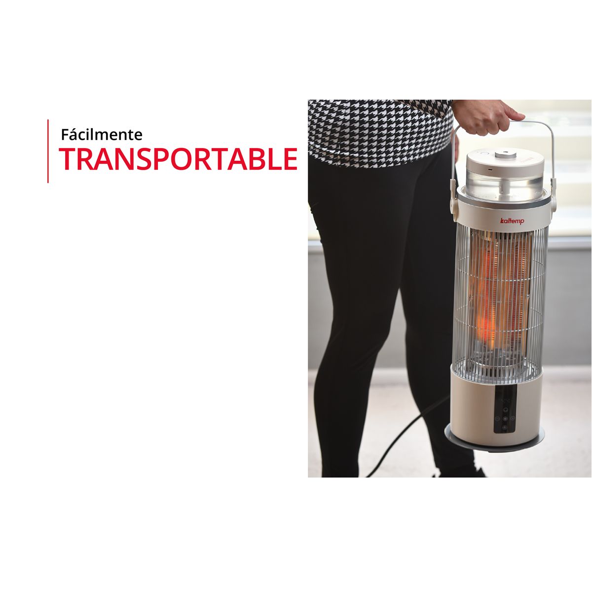 KALTEMP - Estufa Eléctrica Infrarroja Kaltemp IR STONE BLANCO…