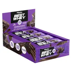 ATLHETICA NUTRITION - Box 12 Barras Best Whey 10gr - Atlhetica - Sabor Chocolate Brownie