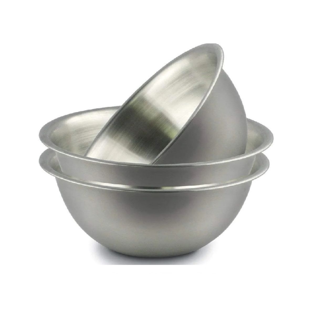 GENERICO - Pack 3 Bowls Acero Inoxidable Repostería Cocina Ensaladas