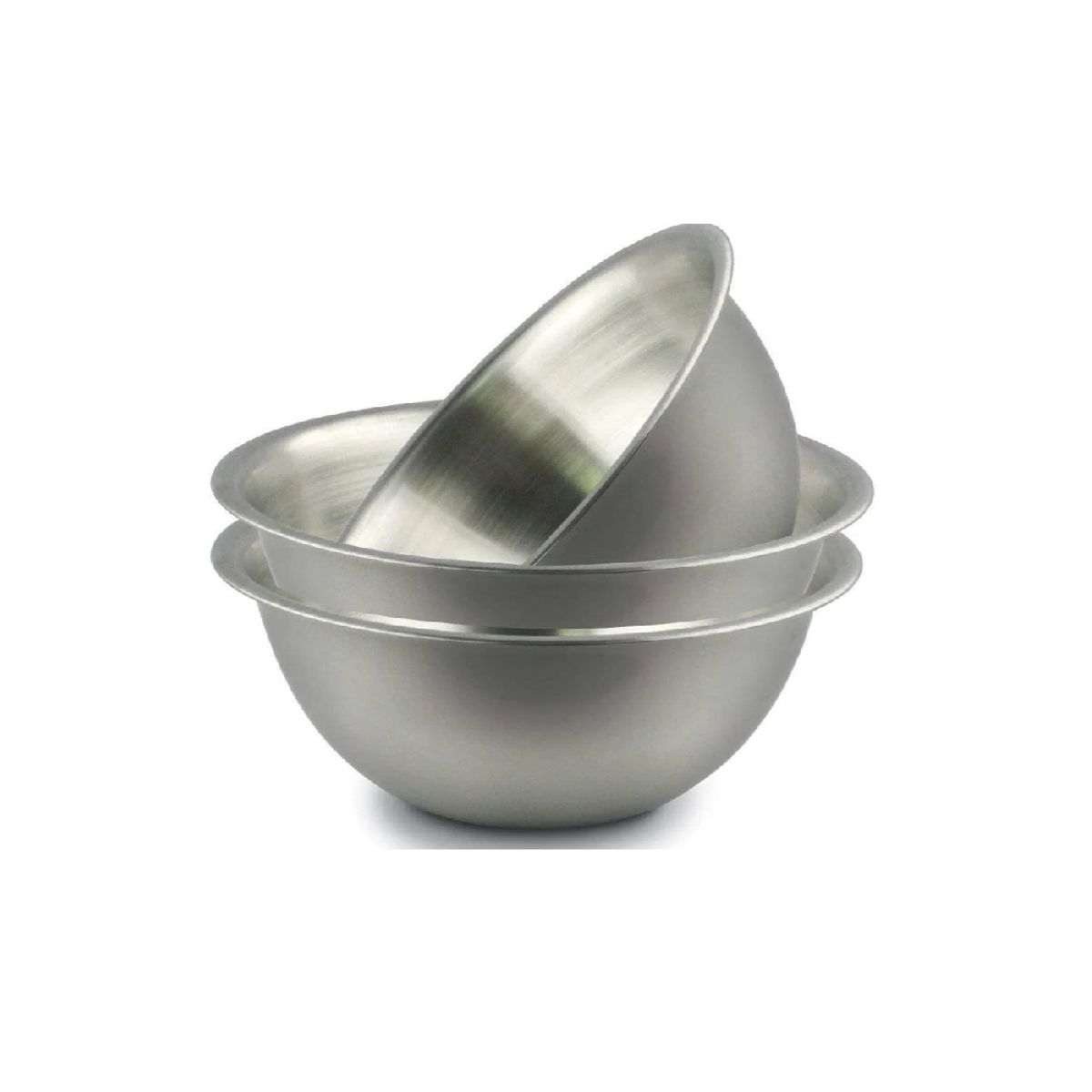 GENERICO - Pack 3 Bowls Acero Inoxidable Repostería Cocina Ensaladas