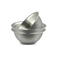 GENERICO - Pack 3 Bowls Acero Inoxidable Repostería Cocina Ensaladas