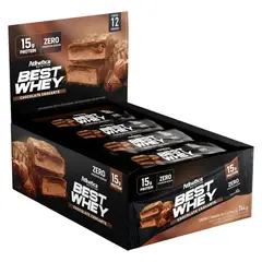 ATLHETICA NUTRITION - Box 12 Barras Best Whey 15 Gr Chocolate Crocante - Atlhetica