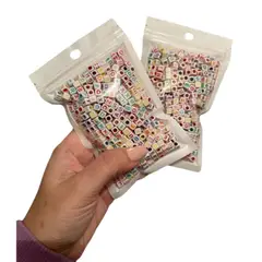 GENERICO - CUENTAS DE LETRAS CUBO 1000PCS