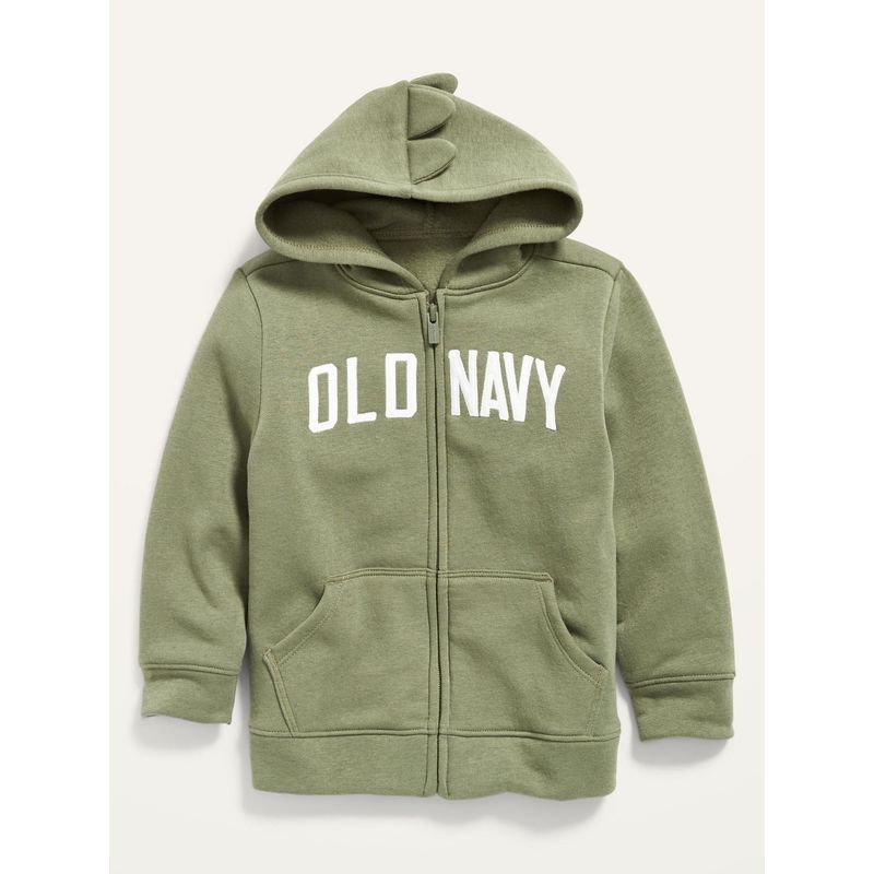 OLD NAVY - Poleron Logo Old Navy Zip Verde OLD NAVY