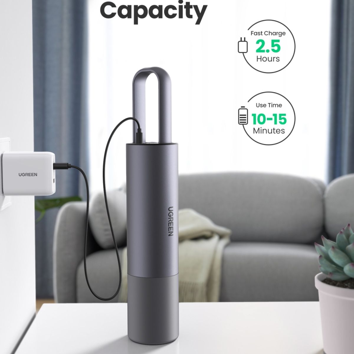 UGREEN - Aspiradora de auto UGREEN