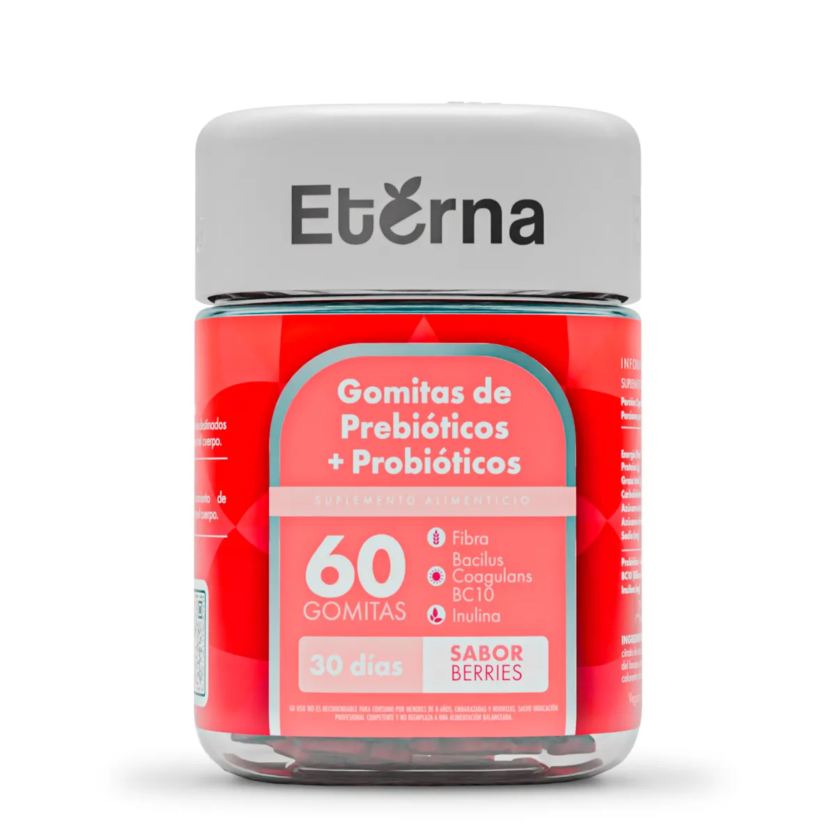 ETERNA NUTRITION - Gomitas Eterna de Probiótico y Prebiótico