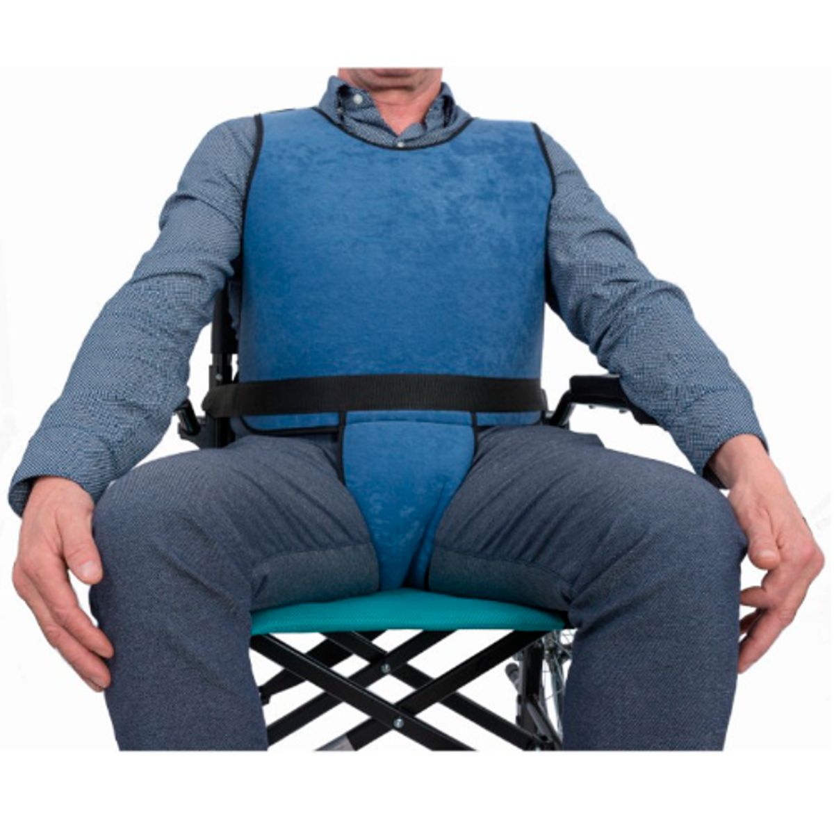 GARCIA 1880 - Cinturon de Seguridad tipo Pechera para silla de ruedas de  5 Puntas de agarre