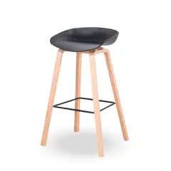 HOME&DESIGN - Silla Taburete color Negro