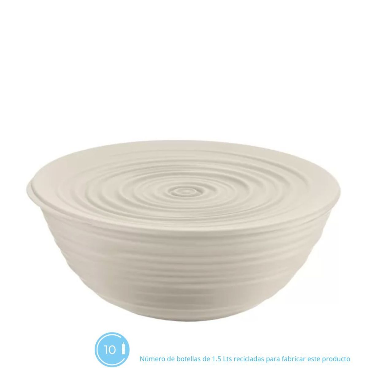 GUZZINI - Contenedor con Tapa Tierra Color Blanco 25cms
