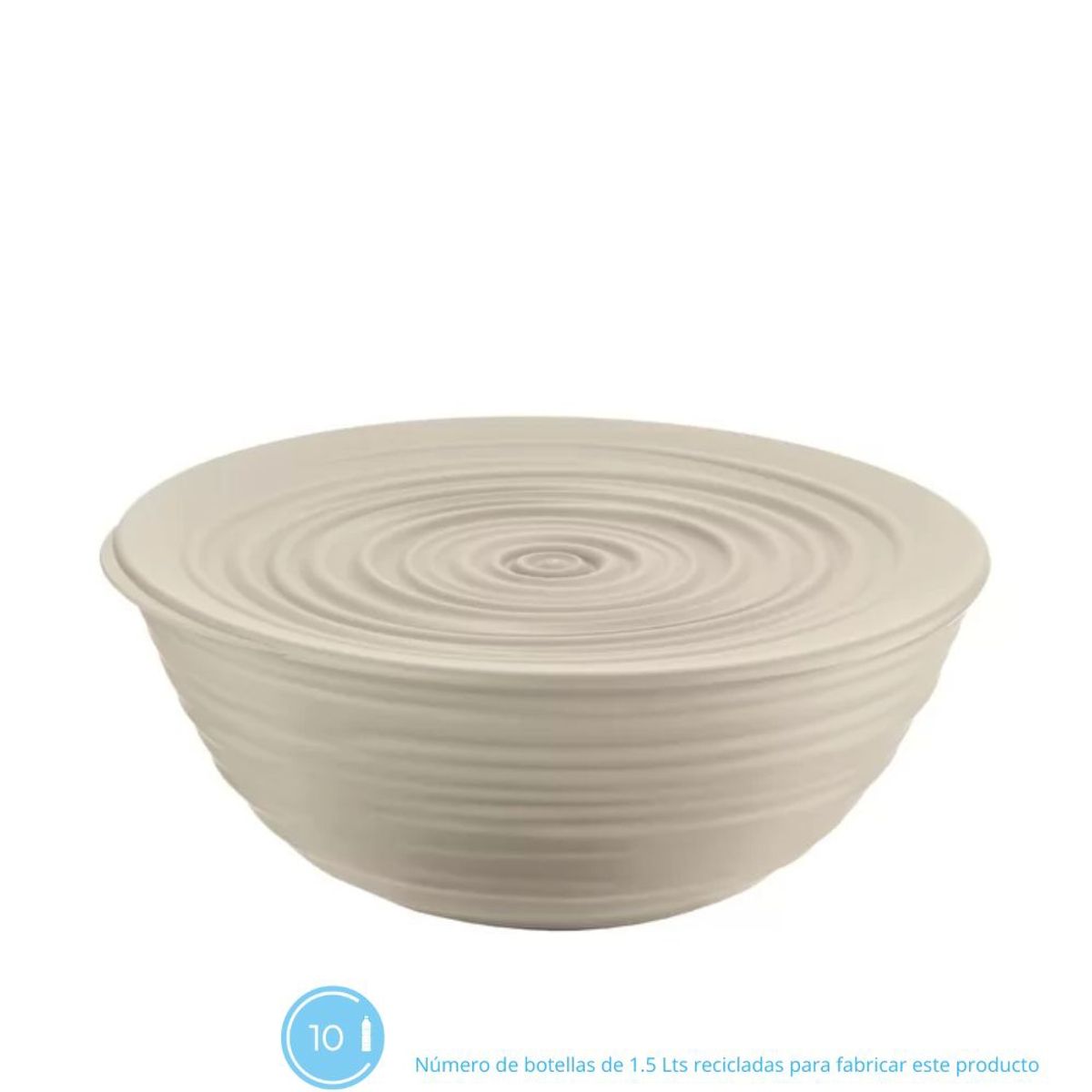 GUZZINI - Contenedor con Tapa Tierra Color Arena 25cms