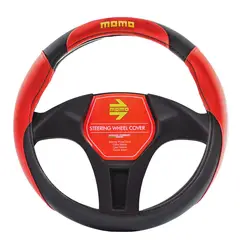 MOMO - Cubre Volante Universal de Auto 008 Negro/rojo MASW8R
