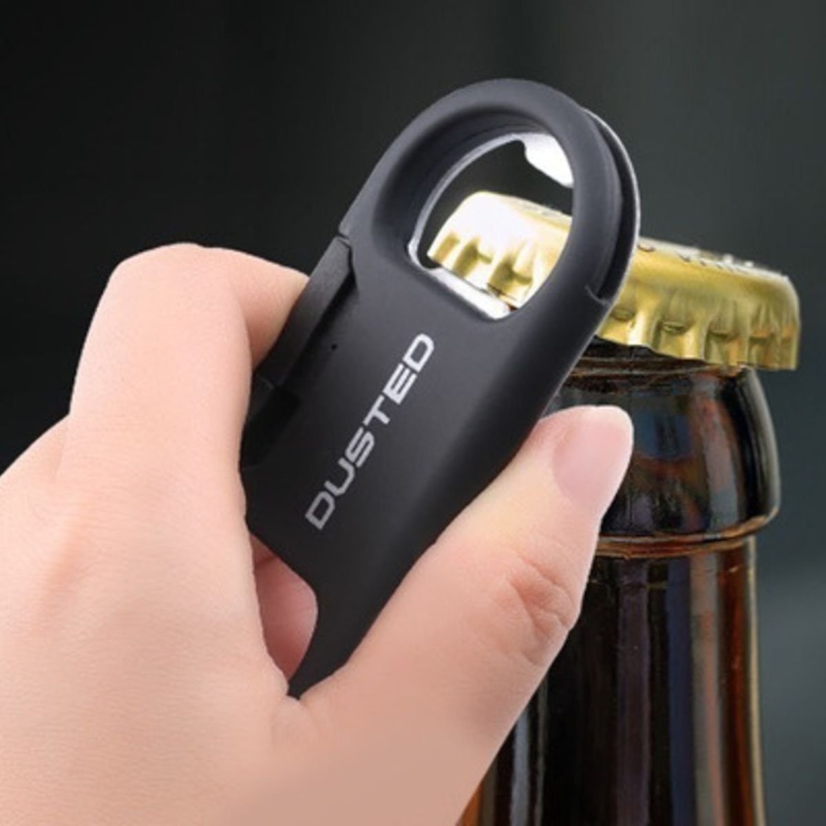 DUSTED - Llavero Multifuncion Con Cable Micro Usb Dusted Negro