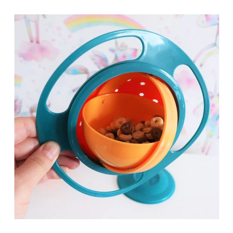 GENERICO - Plato Bowl 360 Giratorio Bebé-niños Antiderrame