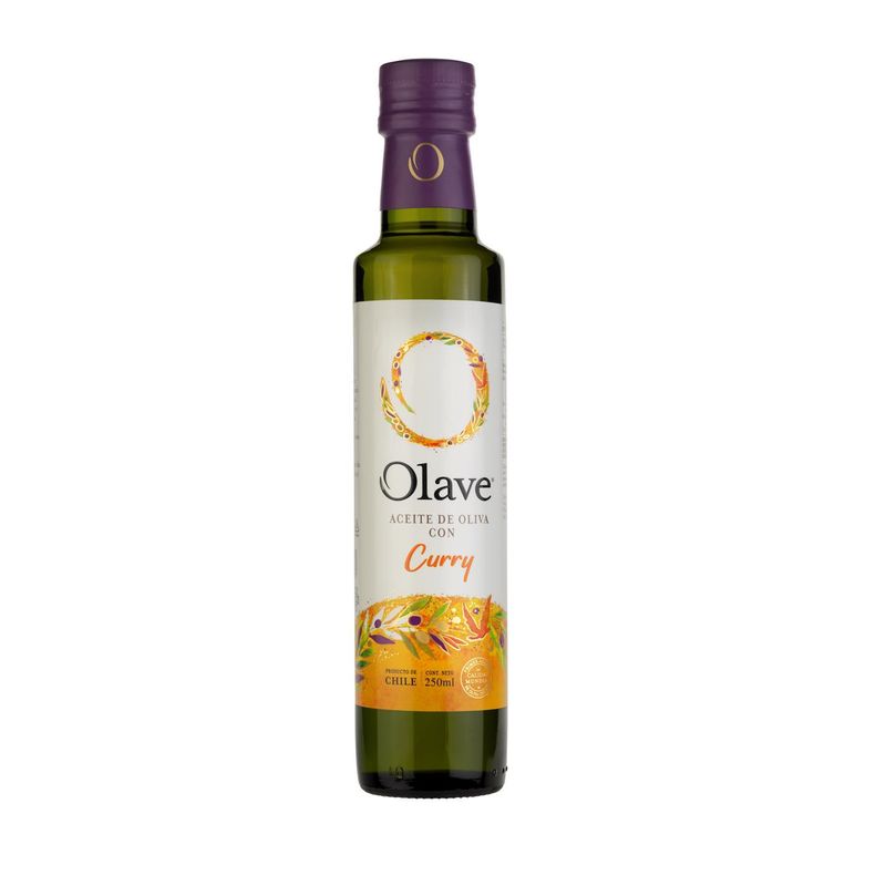 OLAVE - Aceite de Oliva extra virgen Olave Curry 1 x 250 ml