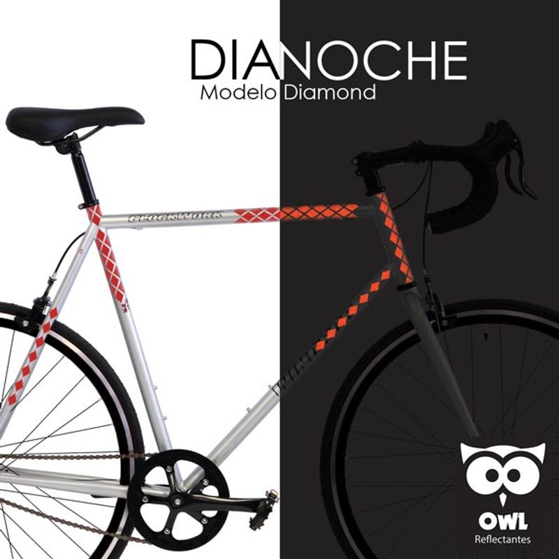 OWL - Reflectante OWL Premask Diamond Rojo