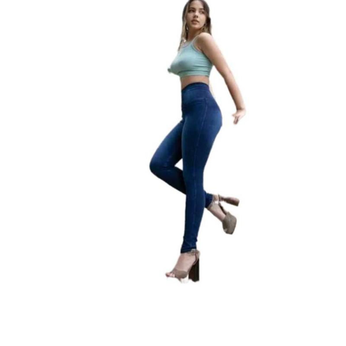 EVERSO - Jeans Mujer Fajero Reductor Peruano Levanta Cola