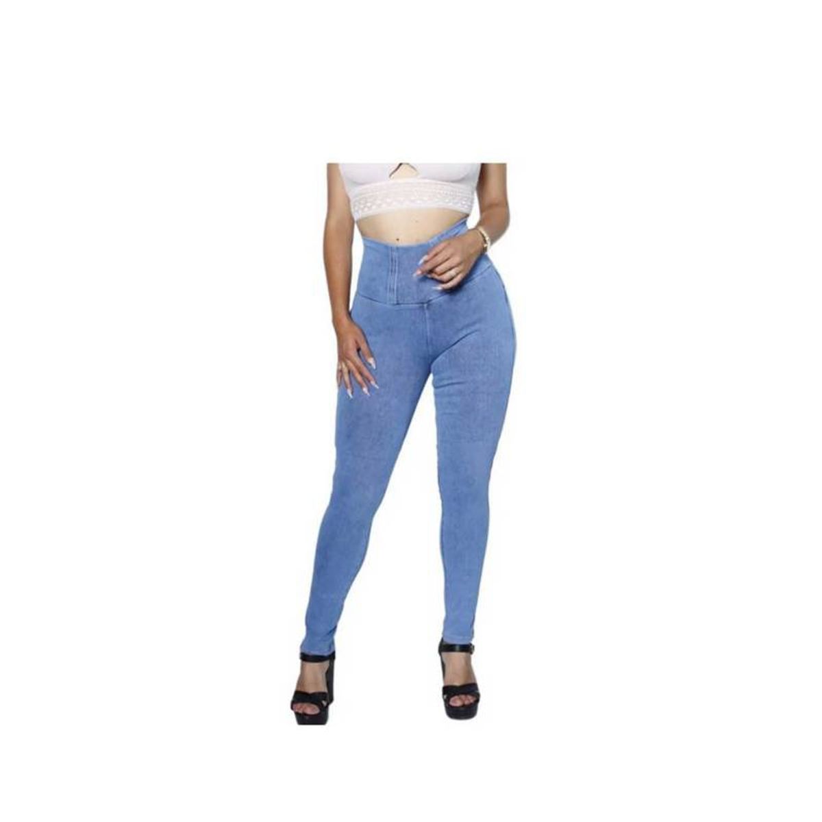 EVERSO - Jeans Mujer Fajero Reductor Peruano Levanta Cola