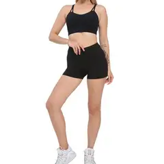 EVERSO - Calza deportivo Mujer Corta LycraCalza Biker Deportiva Corta Mujer