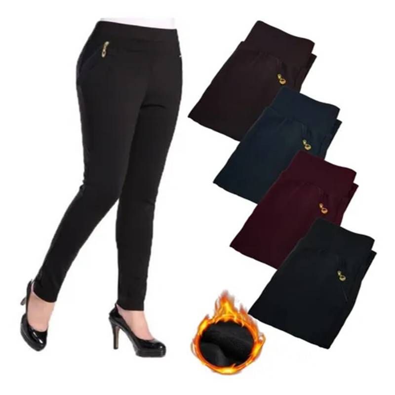 EVERSO - Pack3 Pantalón Calza Lola Forrada Con Chiporro Con Cierre