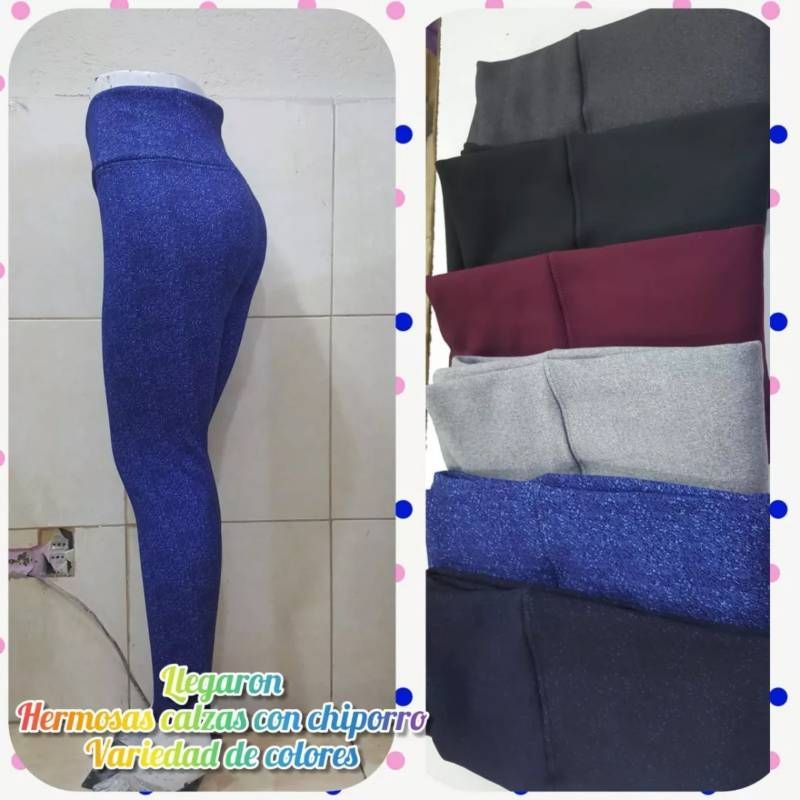 EVERSO - Calza  Mujer  Algodon Con Chiporro Para Invierno