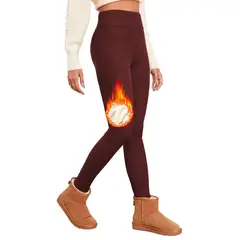 EVERSO - Calza Mujer Algodon Con Chiporro Para Invierno