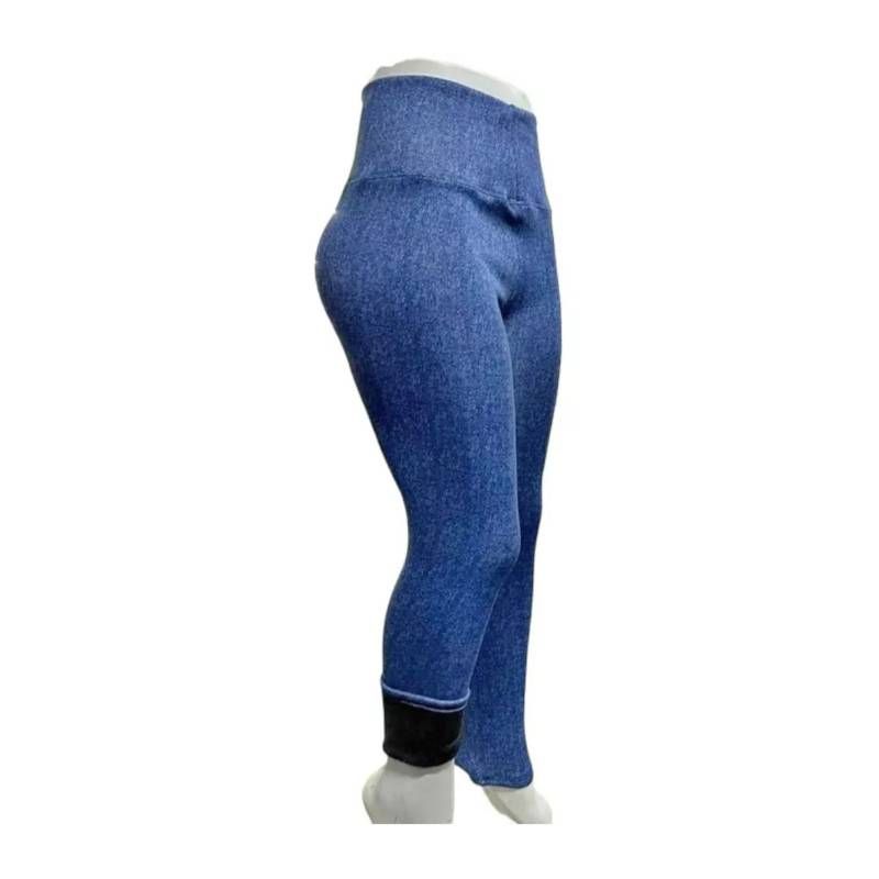 EVERSO - Calza  Mujer  Algodon Con Chiporro Para Invierno