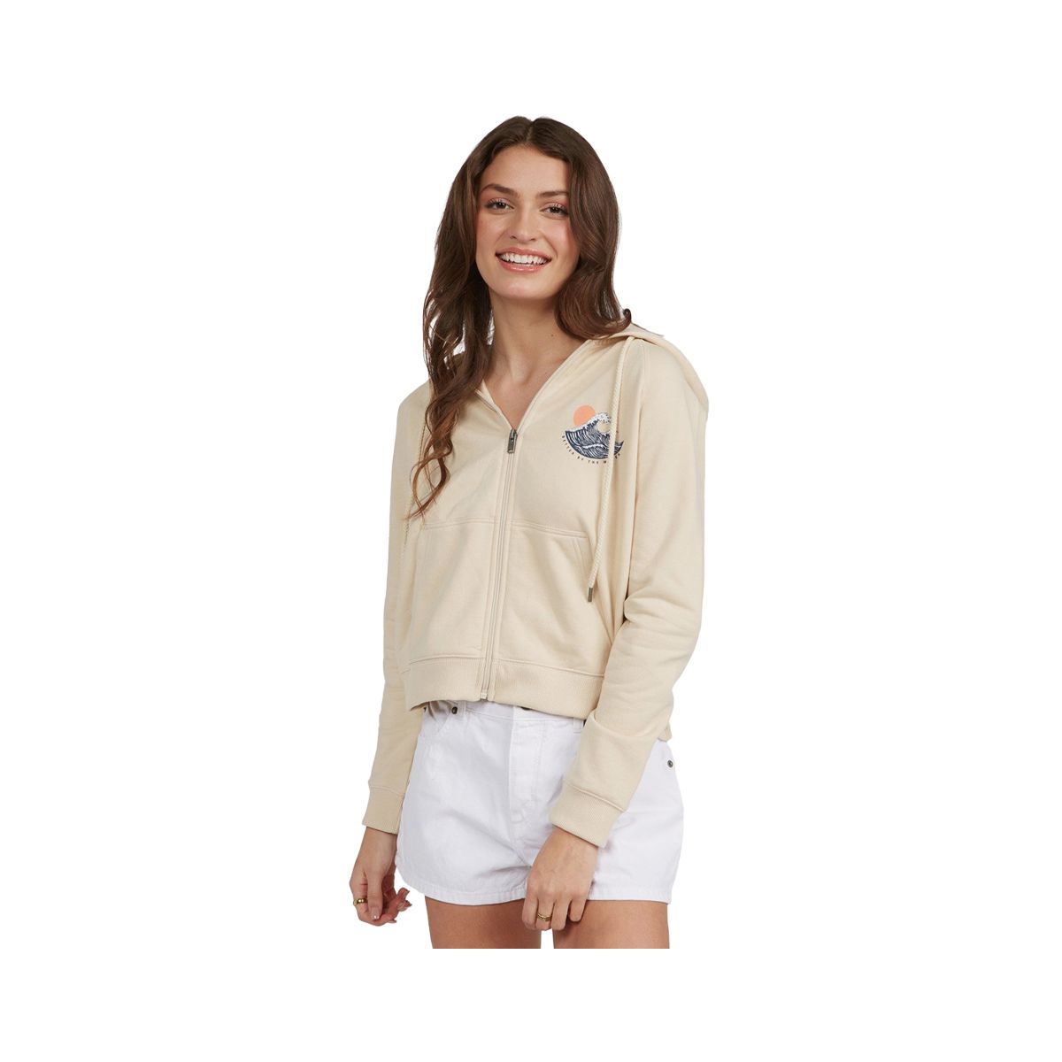 ROXY - Polerón Roxy Easy Evening Mujer Tapioca