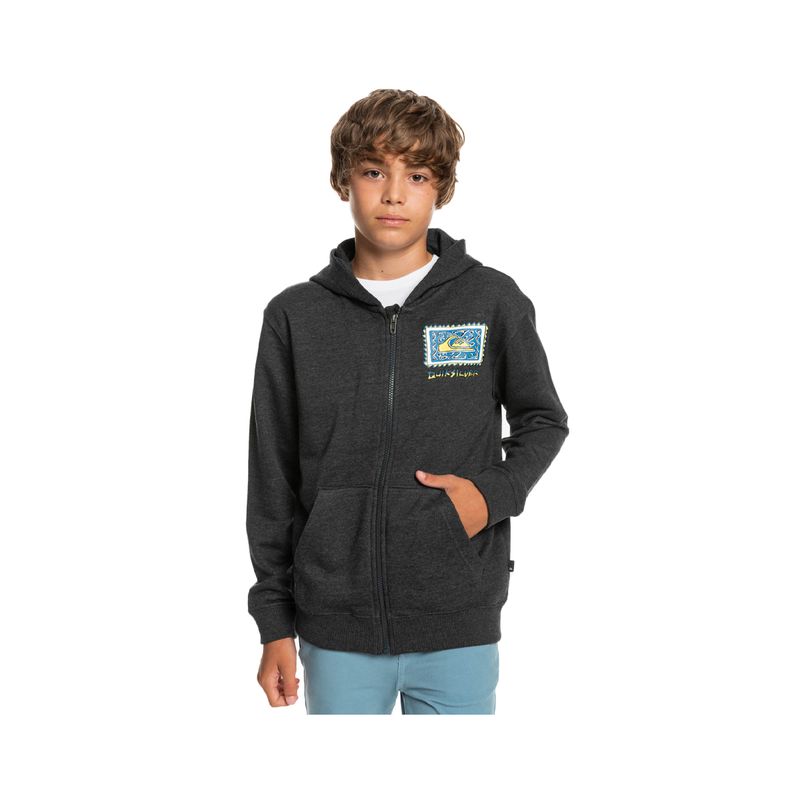 QUIKSILVER - Polerón Quiksilver Radicalroots Niño Dark Grey Heather