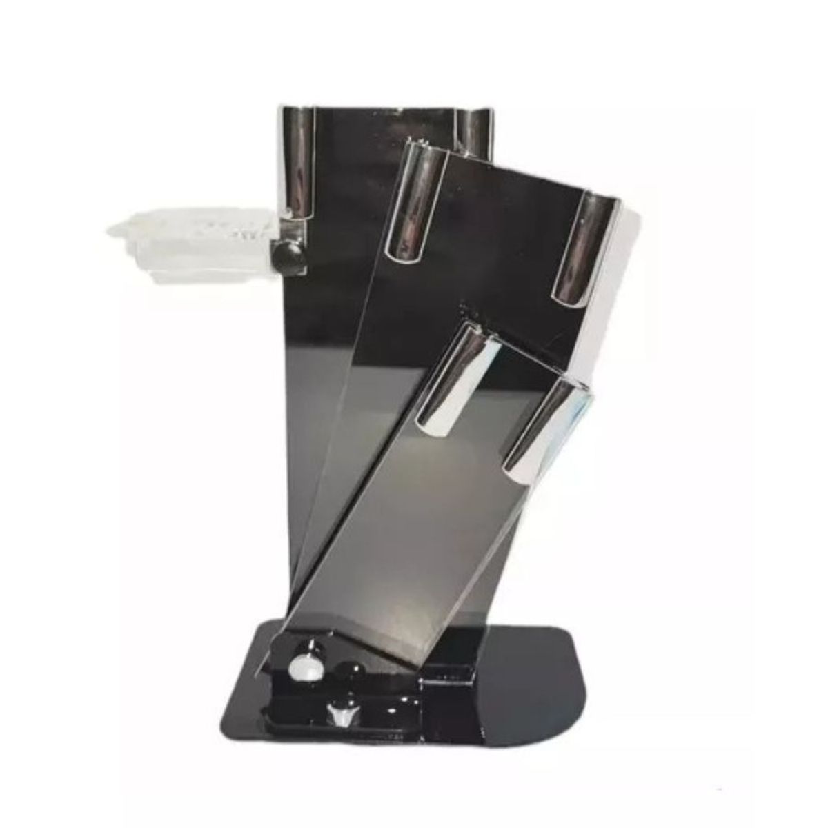 GENERICO - Set de Cuchillos de Cocina 6 Piezas Pedestal Pelador Rosado