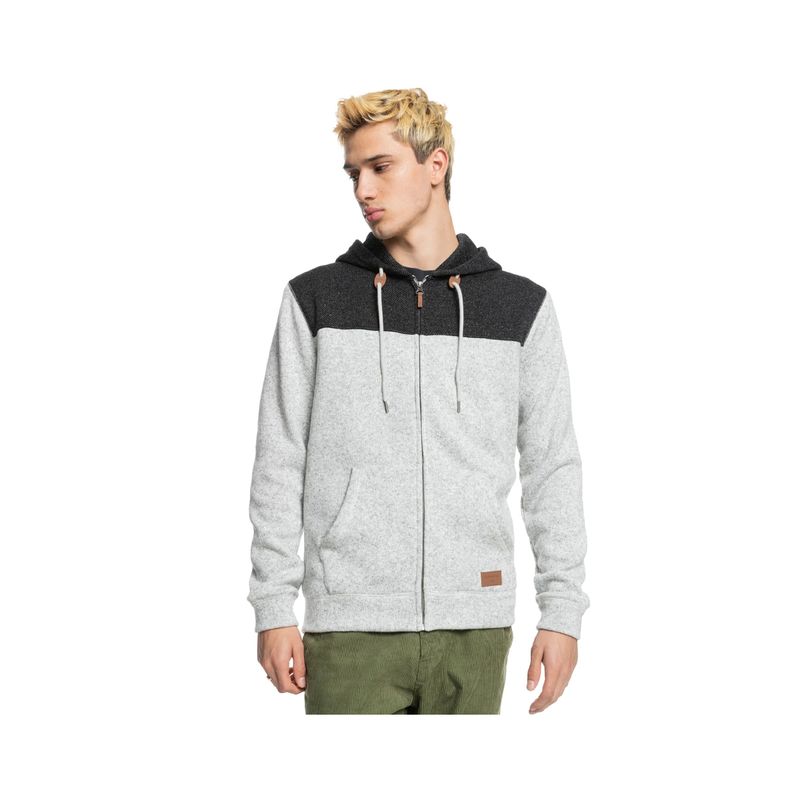 QUIKSILVER - Polerón Quiksilver Keller Block Hombre Light Grey Heather