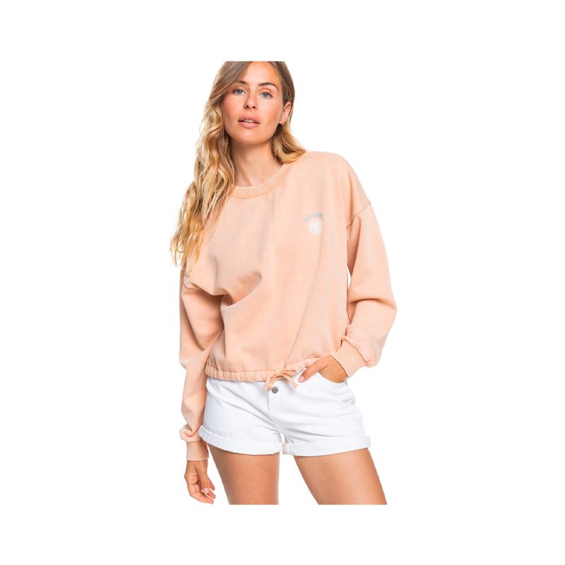 ROXY - Polerón Roxy Feeling Salty Mujer Toast White