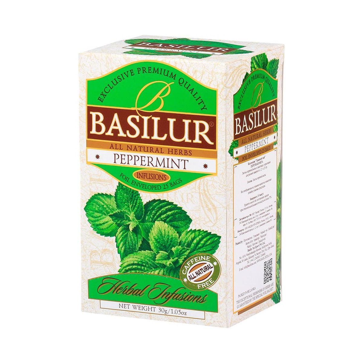 BASILUR - Infusion Herbal Menta Bolsitas - Basilur
