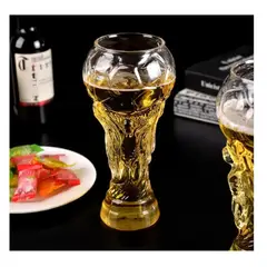 GENERICO - Vaso cervecero forma de copa mundial FIFA vidrio