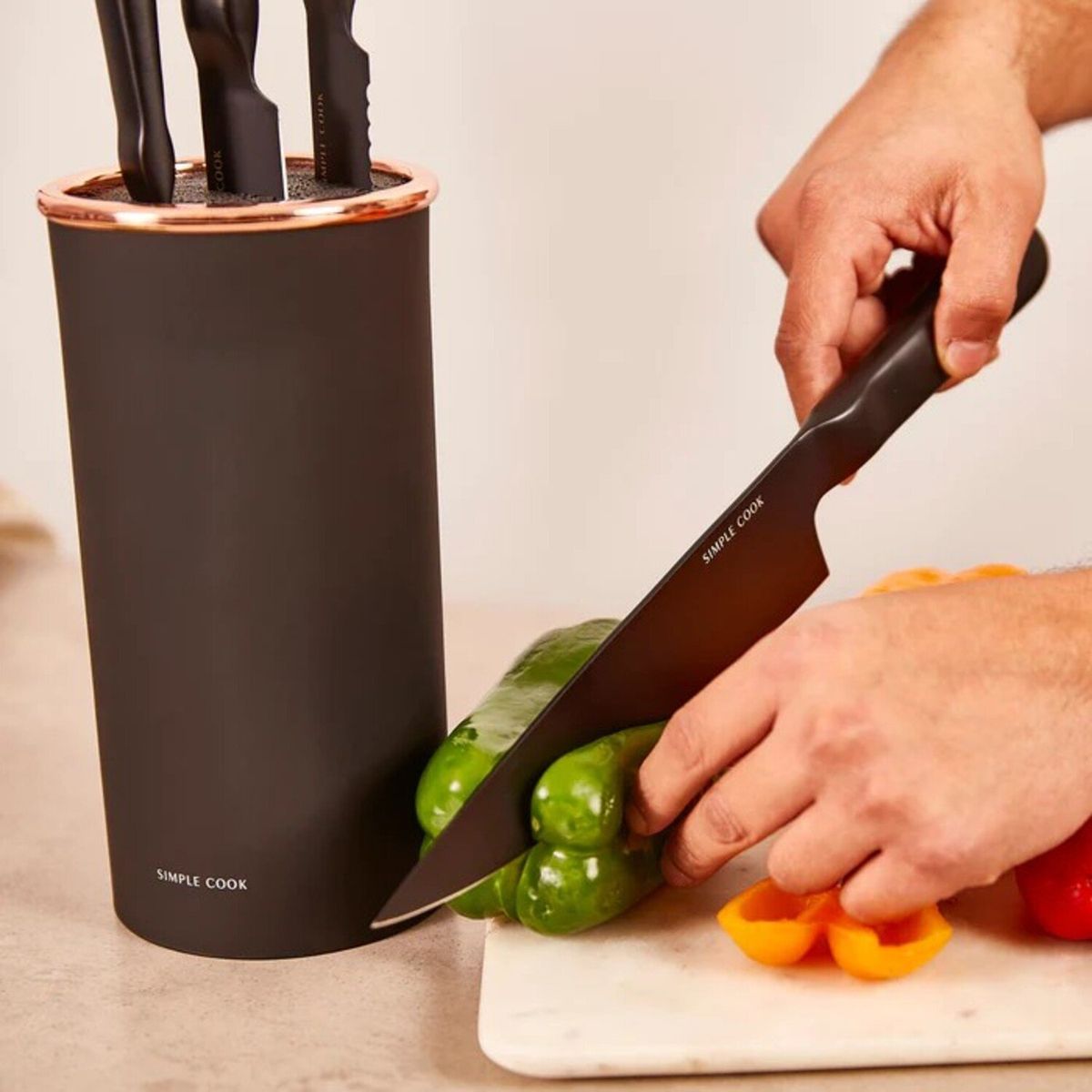 SIMPLE COOK - Taco Cuchillos Simple Cook 5pzs Lincoln