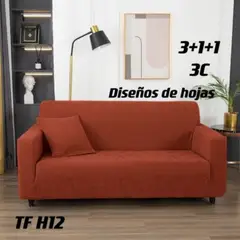 GENERICO - Fundas Sillon Sofa Texturizada Y Elasticadas 3 Cuerpos