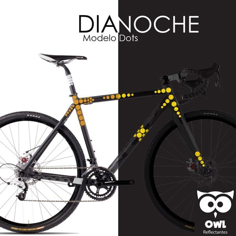 OWL - Reflectante OWL DIY Dots Amarillo